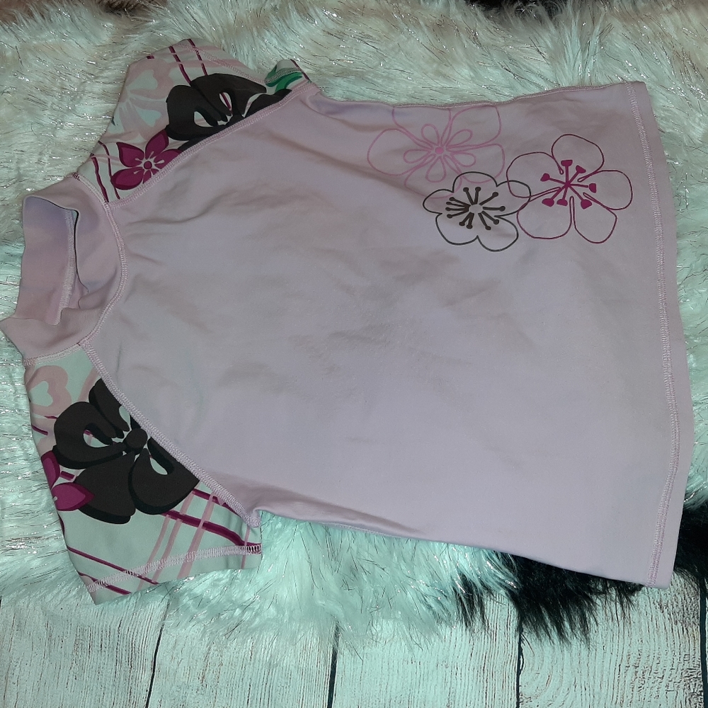 Pink L.L. Bean Girls Rashguard - Picture 8 of 8
